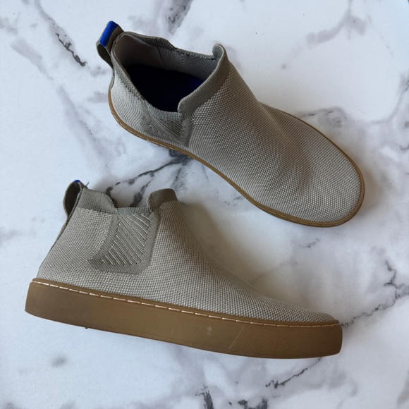 Rothy's Shoes - Rothy’s The Chelsea Canvas Ankle Boots in Sage Green Size 7
